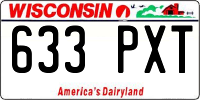 WI license plate 633PXT