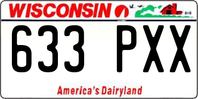 WI license plate 633PXX