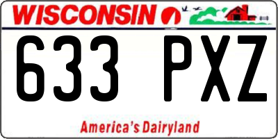 WI license plate 633PXZ