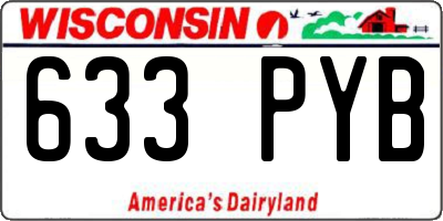 WI license plate 633PYB