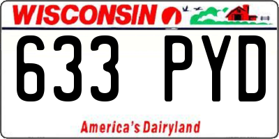 WI license plate 633PYD
