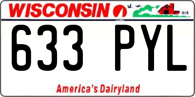 WI license plate 633PYL