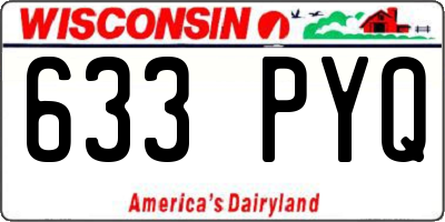 WI license plate 633PYQ