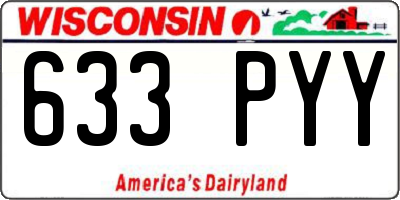 WI license plate 633PYY