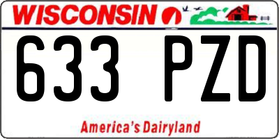 WI license plate 633PZD