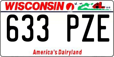 WI license plate 633PZE