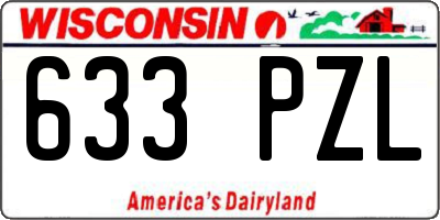 WI license plate 633PZL