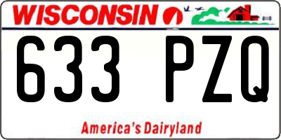 WI license plate 633PZQ