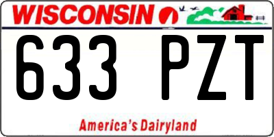 WI license plate 633PZT