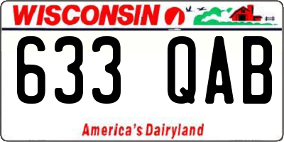 WI license plate 633QAB