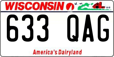 WI license plate 633QAG