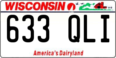 WI license plate 633QLI