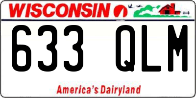 WI license plate 633QLM