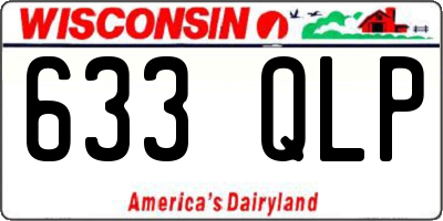 WI license plate 633QLP