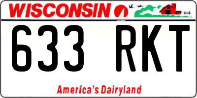WI license plate 633RKT