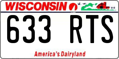 WI license plate 633RTS