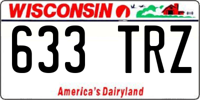 WI license plate 633TRZ