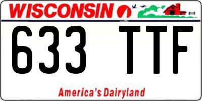 WI license plate 633TTF