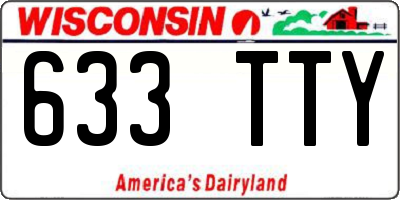 WI license plate 633TTY