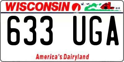 WI license plate 633UGA
