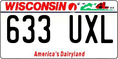 WI license plate 633UXL