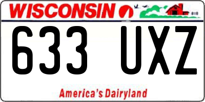 WI license plate 633UXZ