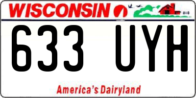 WI license plate 633UYH