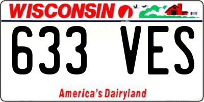 WI license plate 633VES