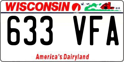 WI license plate 633VFA