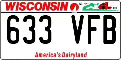 WI license plate 633VFB