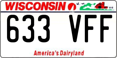 WI license plate 633VFF
