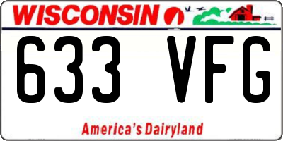 WI license plate 633VFG