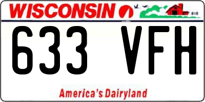 WI license plate 633VFH