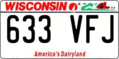 WI license plate 633VFJ