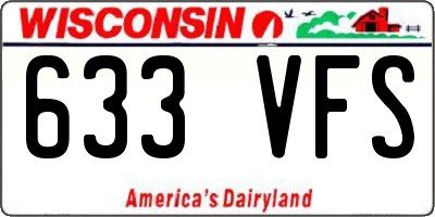 WI license plate 633VFS