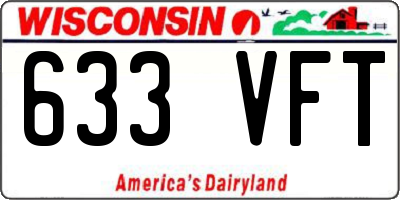 WI license plate 633VFT