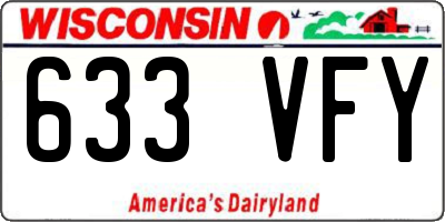 WI license plate 633VFY