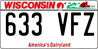 WI license plate 633VFZ
