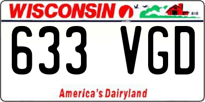 WI license plate 633VGD