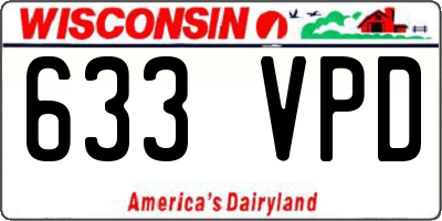 WI license plate 633VPD