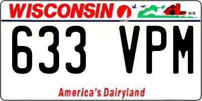 WI license plate 633VPM
