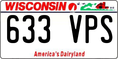WI license plate 633VPS