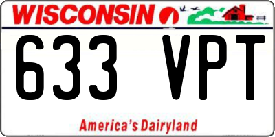 WI license plate 633VPT