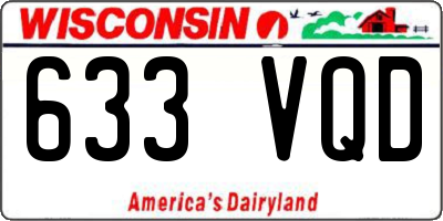 WI license plate 633VQD
