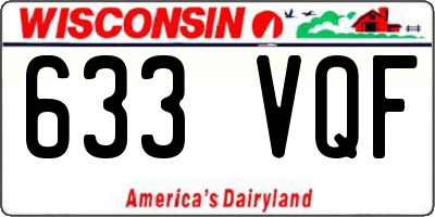 WI license plate 633VQF
