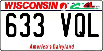 WI license plate 633VQL
