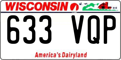 WI license plate 633VQP