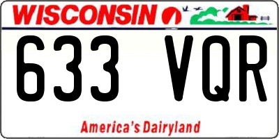 WI license plate 633VQR