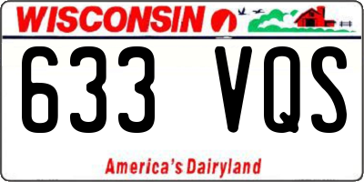 WI license plate 633VQS