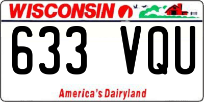 WI license plate 633VQU